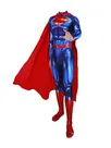 Superman Costume Comics Movie Hero Leotard Cosplay Second Skin Full Body Anime Zentai Catsuit Skinsuit