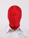 Second Skin Red Unicolor Lycra Hoods Spandex Hood