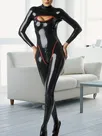Second Skin Fetish Latex Sexy Latex Clothing Black Long Sleeves Catsuit Second Skin Fetish Latex Sexy Latex Clothing Black Long Sleeves Catsuit