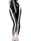 Second Skin Natural Latex Black White Stripe Latex Pants Second Skin Natural Latex Black White Stripe Latex Pants