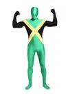 Jamaica Flag Second Skin Fullbody One -piece Spandex Zentai Catsuit Skinsuit Jamaica Flag Second Skin Fullbody One -piece Spandex Zentai Catsuit Skinsuit