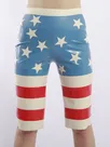 Second Skin Unisex Star Red Stripe Flag Trendy Latex Shorts Second Skin Unisex Star Red Stripe Flag Trendy Latex Shorts