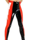 Second Skin Wetlook PVC Clothing Red Black White Wetlook PVC Pants