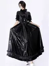 Second Skin Natural Latex Costume Wet Look Shiny Black Latex Dress