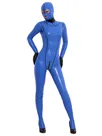 Second Skin Clothing Blue Eyes Opened Mouth Opened Latex Catsuit Second Skin Clothing Blue Eyes Opened Mouth Opened Latex Catsuit