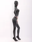 Black Natural Latex Catsuit Second-skin Costume with Hood Black Natural Latex Catsuit Second-skin Costume with Hood