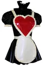 Second Skin Sexy Natural Latex Dress Women Red Maid Dresses Short Dress Pseudonym Crossdressing Latex Dresses Second Skin Sexy Natural Latex Dress Women Red Maid Dresses Short Dress Pseudonym Crossdressing Latex Dresses