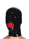Second Skin Natural Latex Head Cover Mouth Cover Latex Head Mask with Tongue Cover
