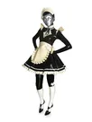 Second Skin Fetish Sexy Tight Lingerie Cross-dresser Maid Dress