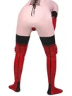 Second Skin Fetish No Zipper Pinktight Latex Clothes Women 3D Bust Latex Catsuit