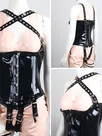 Second Skin Sexy Natural Latex Garment Neck Cover Crotch Belt Girdle One Size