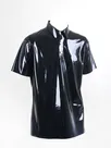 Second Skin Black Latex Clothing Half Sleeves T-shirt Latex Top Custom-made