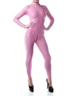 Second Skin Fetish Latex Clothing Female Sexy Pink Lady Back Zip Latex Catsuit without Hood Customize for Women Second Skin Fetish Latex Clothing Female Sexy Pink Lady Back Zip Latex Catsuit without Hood Customize for Women