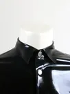 Second Skin Natural Latex Clothing Fashion Men Front Botton High Collar Lapel Polo Shirt Customise for Male Second Skin Natural Latex Clothing Fashion Men Front Botton High Collar Lapel Polo Shirt Customise for Male