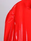 Second Skin Natural Latex Clothing Red Fashion Puff Sleeve Tight Dress Customize Second Skin Natural Latex Clothing Red Fashion Puff Sleeve Tight Dress Customize