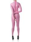 Second Skin Fetish Latex Clothing Female Sexy Pink Lady Back Zip Latex Catsuit without Hood Customize for Women Second Skin Fetish Latex Clothing Female Sexy Pink Lady Back Zip Latex Catsuit without Hood Customize for Women