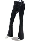 Second Skin Black Latex Fashion Long Latex Trousers Sexy Flared Pants Second Skin Black Latex Fashion Long Latex Trousers Sexy Flared Pants