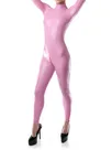 Second Skin Fetish Latex Clothing Female Sexy Pink Lady Back Zip Latex Catsuit without Hood Customize for Women Second Skin Fetish Latex Clothing Female Sexy Pink Lady Back Zip Latex Catsuit without Hood Customize for Women