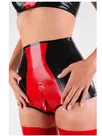 Female Sexy Panties Black and Red High Waist Crotch Zip Latex Lingerie Shorts Second Skin Underwear Customize for Women Female Sexy Panties Black and Red High Waist Crotch Zip Latex Lingerie Shorts Second Skin Underwear Customize for Women