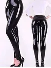 Second Skin Fetish Latex Pants Sexy High Waist Trample Feet Leggings No Zip Black Foot Step Latex Leggings Customize for Women