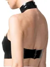 Natural Latex Clothing Crop Top Open Holes Back Buttons Black Second Skin Bra Lingerie Customize for Women Natural Latex Clothing Crop Top Open Holes Back Buttons Black Second Skin Bra Lingerie Customize for Women