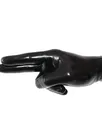 Second Skin Fetish Latex Gloves Black Short Gloves Unisex Seamless Latex Gloves