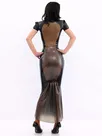 Second Skin Black Short Sleeves Natural Latex Dress Back Design Dress Second Skin Black Short Sleeves Natural Latex Dress Back Design Dress