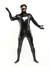 Black Unisex Skinsuit Wetlook Unitard PVC Zentai Second-skin Full Body Catsuit Black Unisex Skinsuit Wetlook Unitard PVC Zentai Second-skin Full Body Catsuit