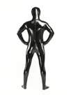 Black Unisex Skinsuit Wetlook Unitard PVC Zentai Second-skin Full Body Catsuit Black Unisex Skinsuit Wetlook Unitard PVC Zentai Second-skin Full Body Catsuit