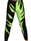 Second Skin Trousers Black Green Spandex Pants