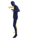 Yellow and Navy Unisex Second Skin Full Body Lycra Spandex Zentai Catsuit Skinsuit Yellow and Navy Unisex Second Skin Full Body Lycra Spandex Zentai Catsuit Skinsuit