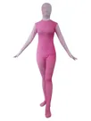 Pink Split Bodysuit Second Skin Full Body Lycra Skinsuit Spandex Catsuit Zentai Unitard