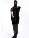 Natural Latex Black Sleevesless Catsuit Unisex Second Skin Full Body Latex Catsuit Natural Latex Black Sleevesless Catsuit Unisex Second Skin Full Body Latex Catsuit