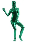 Green Unisex Second Skin Full Body Wet Look Zentai Shiny Metallic Catsuit Green Unisex Second Skin Full Body Wet Look Zentai Shiny Metallic Catsuit