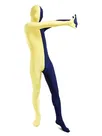 Yellow and Navy Unisex Second Skin Full Body Lycra Spandex Zentai Catsuit Skinsuit Yellow and Navy Unisex Second Skin Full Body Lycra Spandex Zentai Catsuit Skinsuit