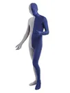 Grey and Navy Unisex Second Skin Full Body Lycra Spandex Zentai Catsuit Skinsuit Grey and Navy Unisex Second Skin Full Body Lycra Spandex Zentai Catsuit Skinsuit