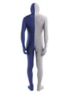 Grey and Navy Unisex Second Skin Full Body Lycra Spandex Zentai Catsuit Skinsuit Grey and Navy Unisex Second Skin Full Body Lycra Spandex Zentai Catsuit Skinsuit