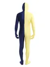 Yellow and Navy Unisex Second Skin Full Body Lycra Spandex Zentai Catsuit Skinsuit Yellow and Navy Unisex Second Skin Full Body Lycra Spandex Zentai Catsuit Skinsuit