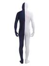 White Navy Lycra Spandex Zentai Catsuit Skinsuit Unisex Second Skin Full Body Zentai Catsuit Skinsuit White Navy Lycra Spandex Zentai Catsuit Skinsuit Unisex Second Skin Full Body Zentai Catsuit Skinsuit