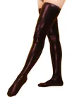 Second Skin Black Wet Look Shiny Metallic Stockings Second Skin Black Wet Look Shiny Metallic Stockings