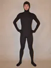Black Face Open Lycra Skinsuit Spandex Catsuit Zentai Unitard Second-skin Clothing