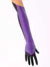 Second Skin Natural Latex Black Purple Latex Gloves