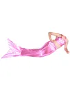 Second Skin Pink Wet Look Shiny Metallic Tail Mermaid Costume Second Skin Pink Wet Look Shiny Metallic Tail Mermaid Costume