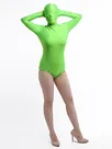 Women Forest Green Spandex Bodysuit Zentai Skinsuit Leotard Second-skin Clothing