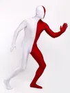 Burgundy White Second Skin Full Body Spandex Zentai Catsuit Skinsuit Burgundy White Second Skin Full Body Spandex Zentai Catsuit Skinsuit