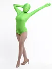 Women Forest Green Spandex Bodysuit Zentai Skinsuit Leotard Second-skin Clothing