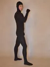 Black Face Open Lycra Skinsuit Spandex Catsuit Zentai Unitard Second-skin Clothing