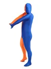 Orange Blue Split Second Skin Full Body Lycra Spandex Zentai Catsuit Skinsuit Orange Blue Split Second Skin Full Body Lycra Spandex Zentai Catsuit Skinsuit