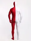 Burgundy White Second Skin Full Body Spandex Zentai Catsuit Skinsuit Burgundy White Second Skin Full Body Spandex Zentai Catsuit Skinsuit
