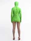 Women Forest Green Spandex Bodysuit Zentai Skinsuit Leotard Second-skin Clothing